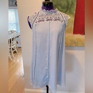 Altered State Sleeveless Lace Neck Sheath Dress